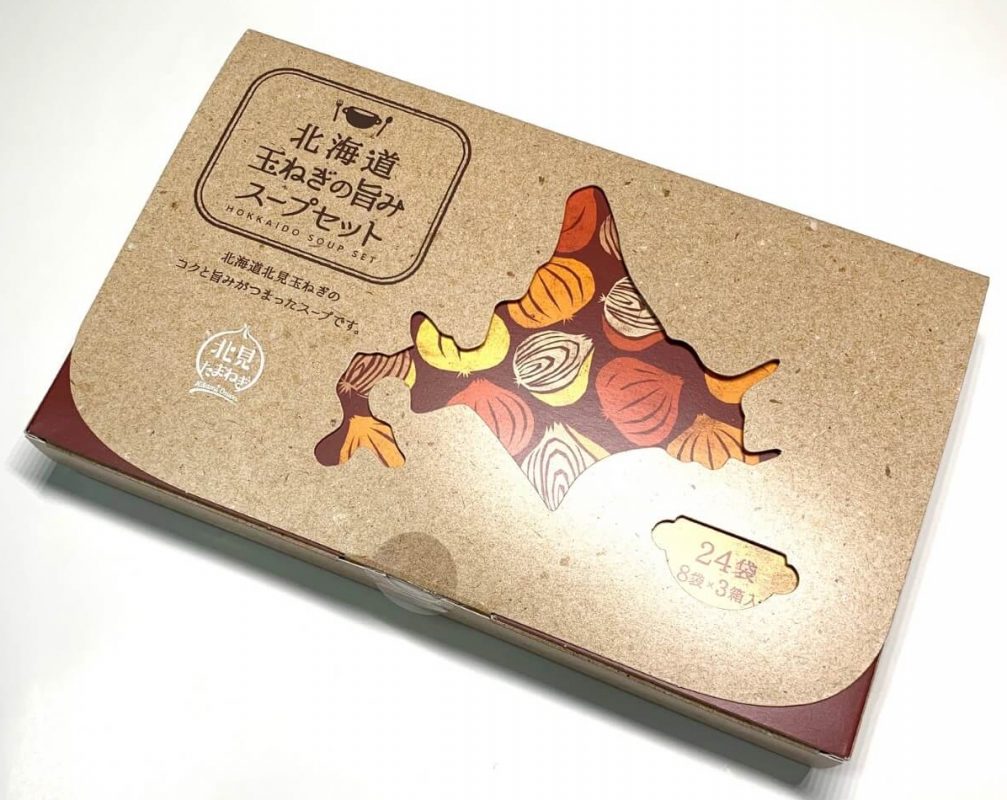 北海道オニオンスープ24袋-外箱